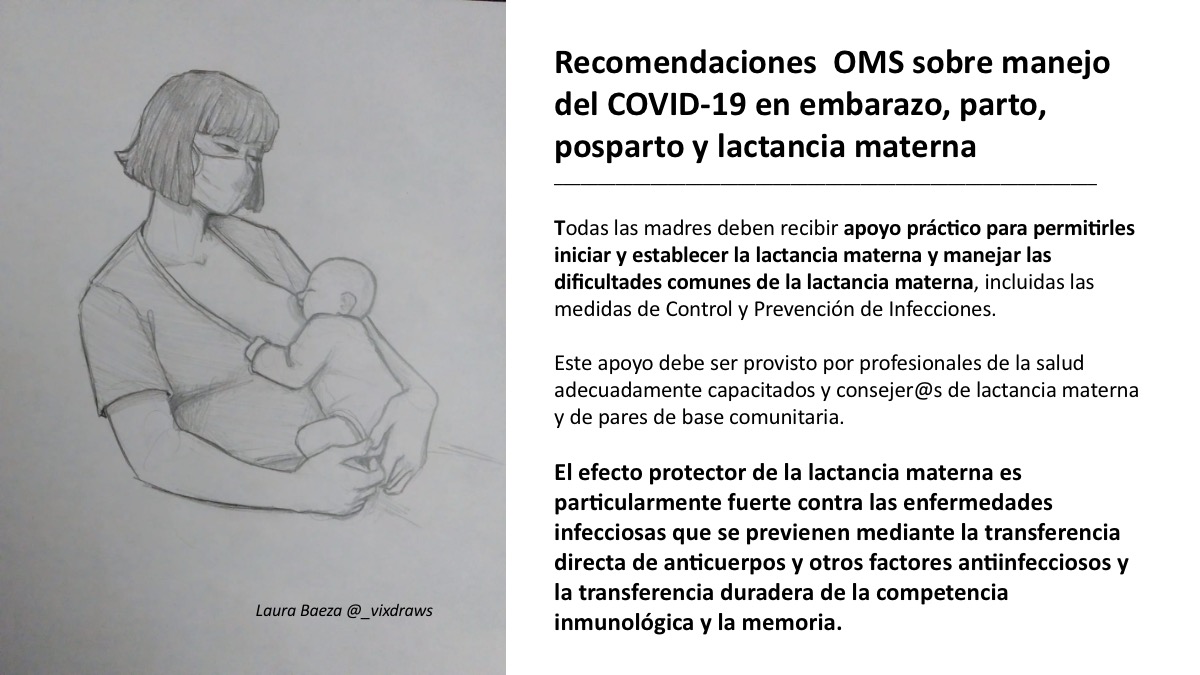 COVID 19: Recomendaciones OMS para asegurar el contacto madre-bebé tras el parto y la lactancia materna