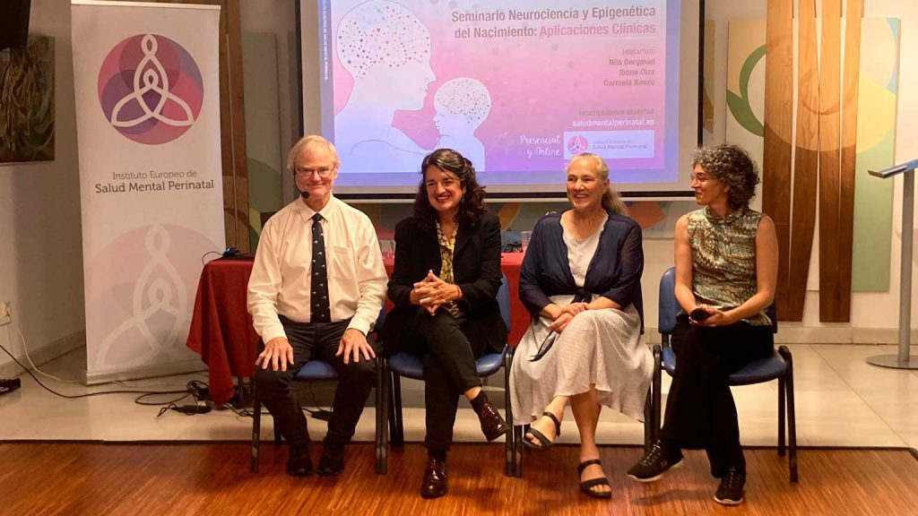 Fotografía de Nils Bergman y el IESMP sobre bebés prematuros